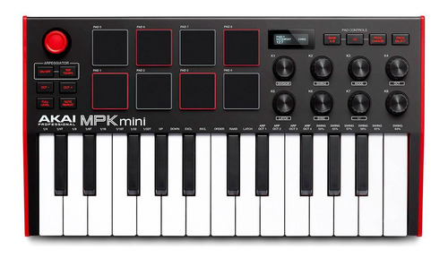 Akai Mpk Mini 25 Teclas Controladora Midi Usb 8 Pad Ableton