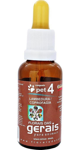 Composto Floral Lambedura Coprofagia Pet 4 - 30ml