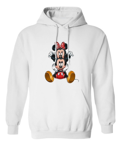 Sudadera Con Gorro Minni Y Mickey Mouse Orejitas Amor