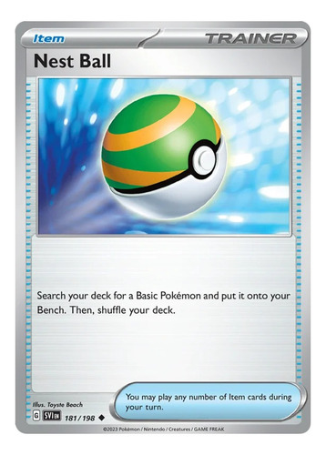 Carta Pokemon Nest Ball Original Expansion Scarlet&violet