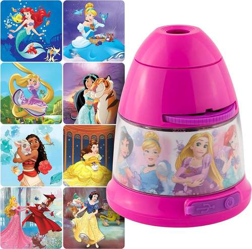 Disney Princess Projectables Luz Nocturna Led Para Niños