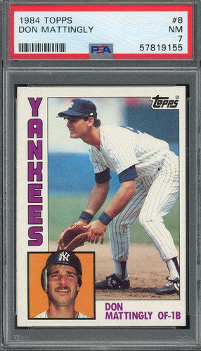 Tarjeta De Novato En Béisbol Don Mattingly 1984 Topps Rc 8 G