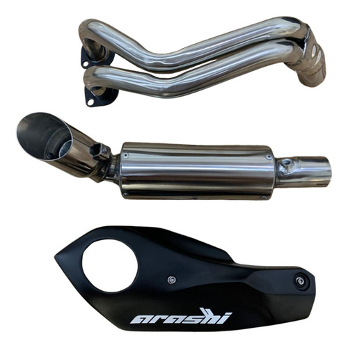 Escapamento Esportivo 2x1 Arashi Yamaha Mt-03 Inox