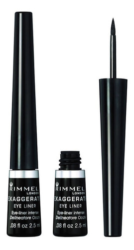 Delineador Rimmel Exaggerate Liquid Eyeliner 001 Black