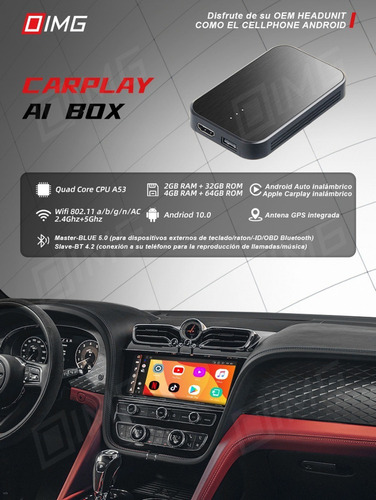 Carplay Ai Box Android Auto Para Netflix Youtube Wifi 2+32g