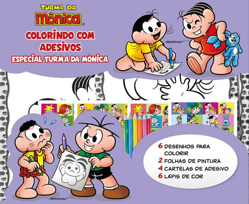 Turma Da Mônica - Colorindo Com Adesivos
