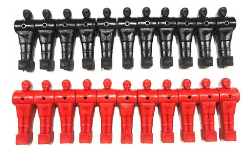 Bonecos Para Pebolim / Totó 22 Unidades Mesa de pebolim Preto e Vermelho