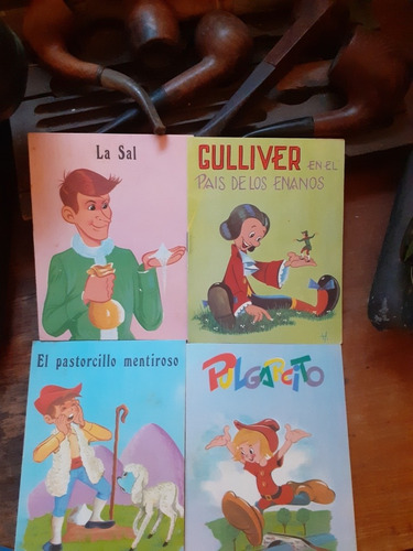 **4 Antiguos Libros Infantiles Colección: Cuentitos Lusa