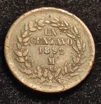 Comprar Moneda Un Centavo 1892, República Mexicana. En Cobre.