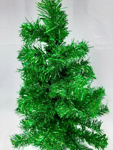 Árvore De Natal Verde Metalizada 60 Cm Linda Decoração