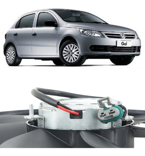Ventoinha Radiador Gol G5 G6 G7 Gv Gvi Gvii C/ Ar