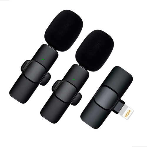 Microfone Lapela Duplo Anti Ruído Compatível C/ iPhone 6 7 8 X Xr 11 12 13 14 Pro Max Plus Marca Bilt Ofc