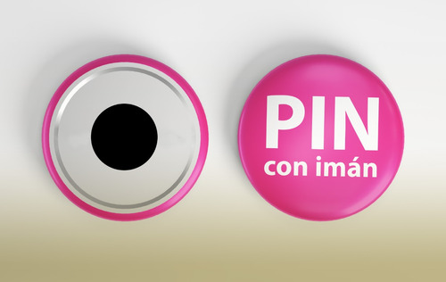 25 Pins Con Imán Grandes Personalizado 75 Mm 