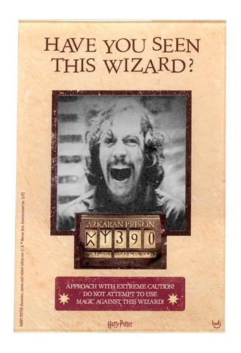 Porta Retrato Wanted Have You Seen This Wizard  Harry Potter