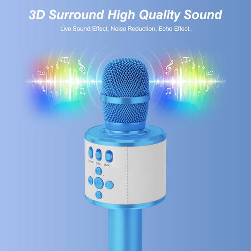 Karaoke Microphone Bonaok Q78 Bluetooth Wireless For Kids