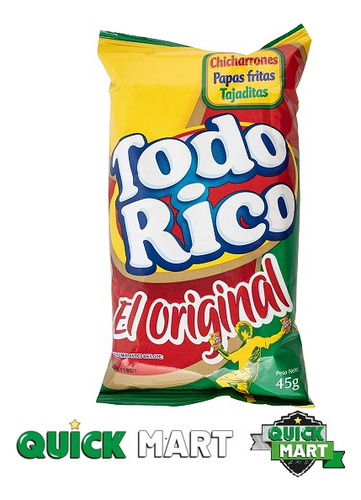 Pasabocas Todo Rico Original 8 U