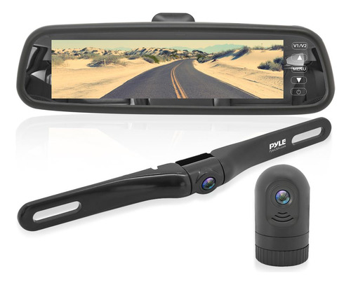 Cámara De Coche De Espejo Retrovisor Pyle Plcmdvr77