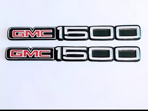 Par De Emblemas  Sierra Gmc  1500 Cromados 1988-1999