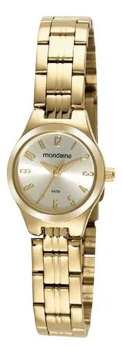 Relógio Mondaine Dourado Feminino 32369lpmvde1 Cor Do Fundo Champagne