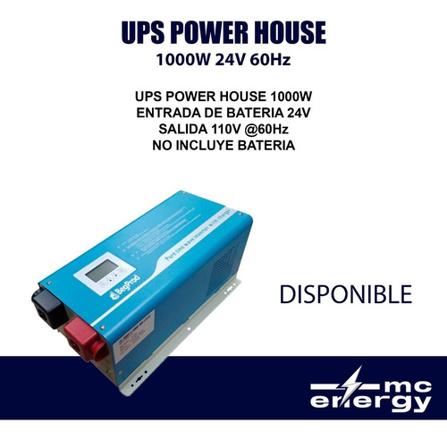 Ups Power House 1000w 24v 60hz