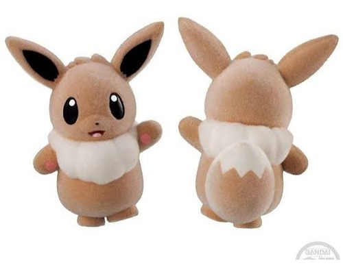 Imagen 2 de 4 de Figura Miniatura Pokémon Fudoll 2 Eevee Original Bandai