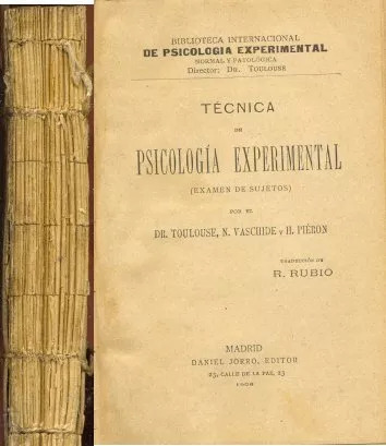 Toulouse Y Otros: Tecnica De Psicología Experimental