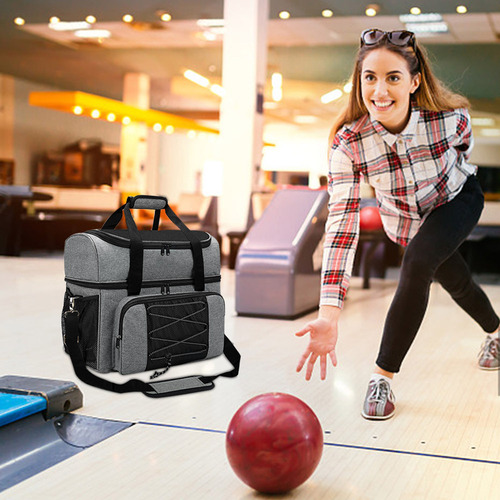 We Bolsa De Bolos Portátil Para 2 Bolas Con Almacenamiento