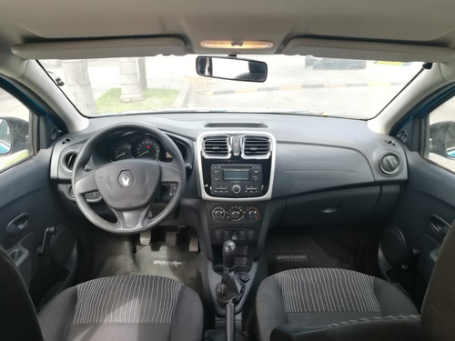 Renault Sandero Expression 2016 Azul Nafta 1 Mano
