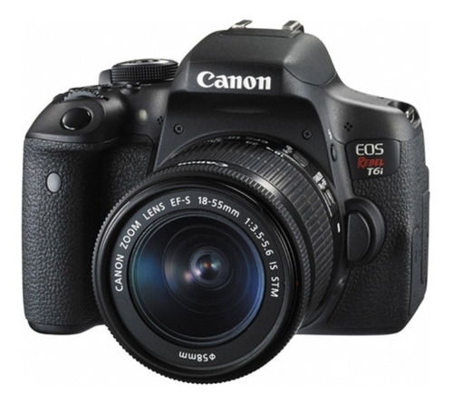 Camera Canon T6i Rebel Dslr + Lente 18-55mm Kit