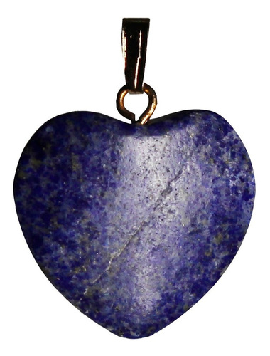Pingente De Coração Em Lápis Lazuli Pedra Natural 3cm P318