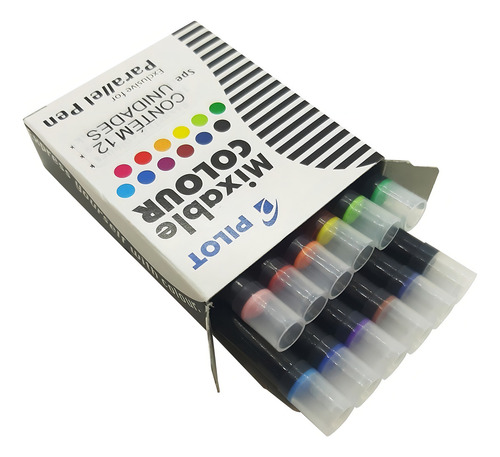 Recambio de cartucho Pilot 12 de colores mezclables para cartuchos paralelos