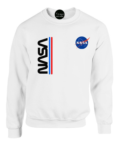 Buzo Hoodie Crewneck Deportivo Nasa Mision Espacial Usa 2022