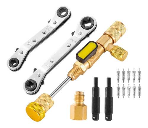 Valve Core Remover E Installer Tool Sae 1/4 Y 5/16 Llave De