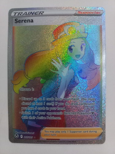 Pokemon Tcg Serena Rainbow Rare 207/195