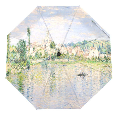 Famoso Paraguas De Pintura Al Óleo De Claude Monet Tres Pleg