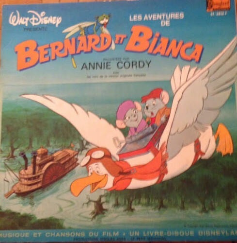 Lp Walt Disney Bernard Et Bianca, Disneyland Record Año 1977
