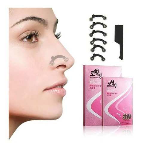 Corrector Nasal Nariz X6 Respingador Set Completo 