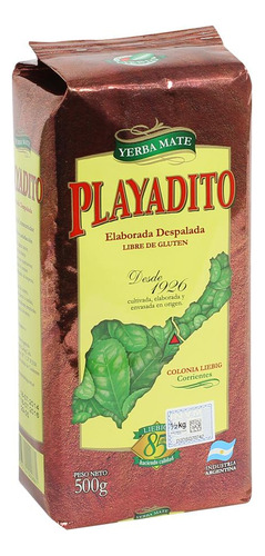 Yerba Playadito Despalada Bajo Polvo X 500g