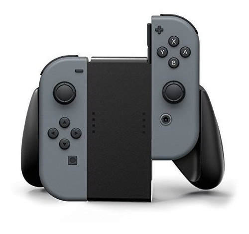Grip Joycons Para Nintendo Switch Color Negro Agarre De Goma