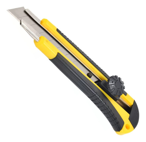 Estilete Profissional Emborrachado Com Trava 18mm Gadan