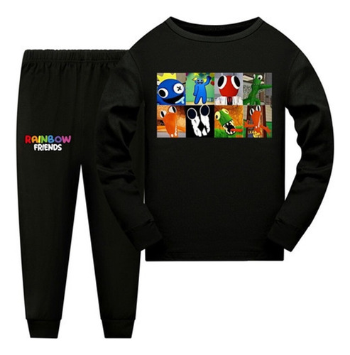Conjunto De Pijama Rainbow Friends Con Playera Y Pantalones