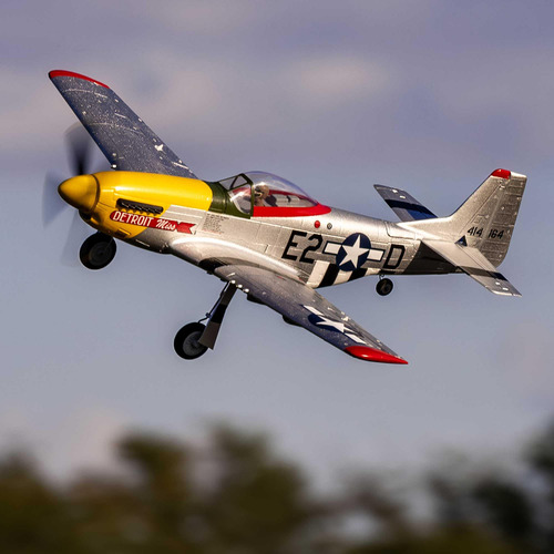 Avión Rc E-flite Umx P-51d Detroit Miss Bnf Básico
