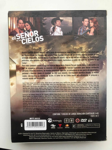 Dvd Serie El Señor De Los Cielos Primera Parte (Usado)