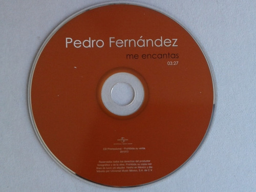 Cd Pedro Fernandez Un Mundo Raro Y Me Encantas / Promocional (Usado)