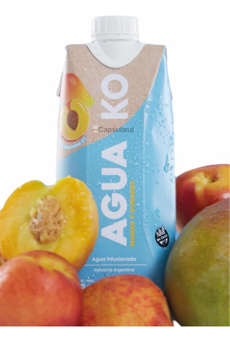 Agua saborizada Ko Infusionada mango y durazno sin TACC en Tetra Brik 500 mL