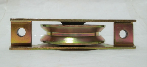 Rueda Roldana Tipo V Con Base Portón 80 X 20 Mm