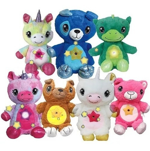 Peluche Luminoso Star Belly Proyector De Luces En Estrellas