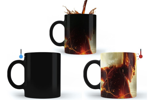 Caneca Mágica The Flash Barry Allen Série Mod.1- Mega Oferta