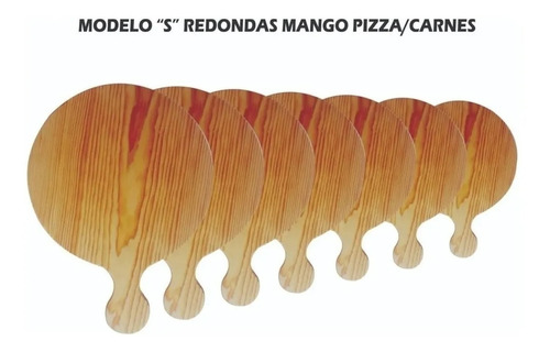  6 Tablas Para Pizza Con Mango De 38 De Diametro, Oferta 