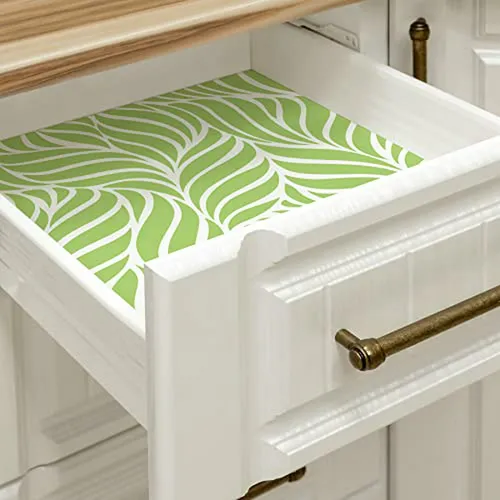 Vinilo Autoadhesivo Moderno Con Hojas Geométricas Cm